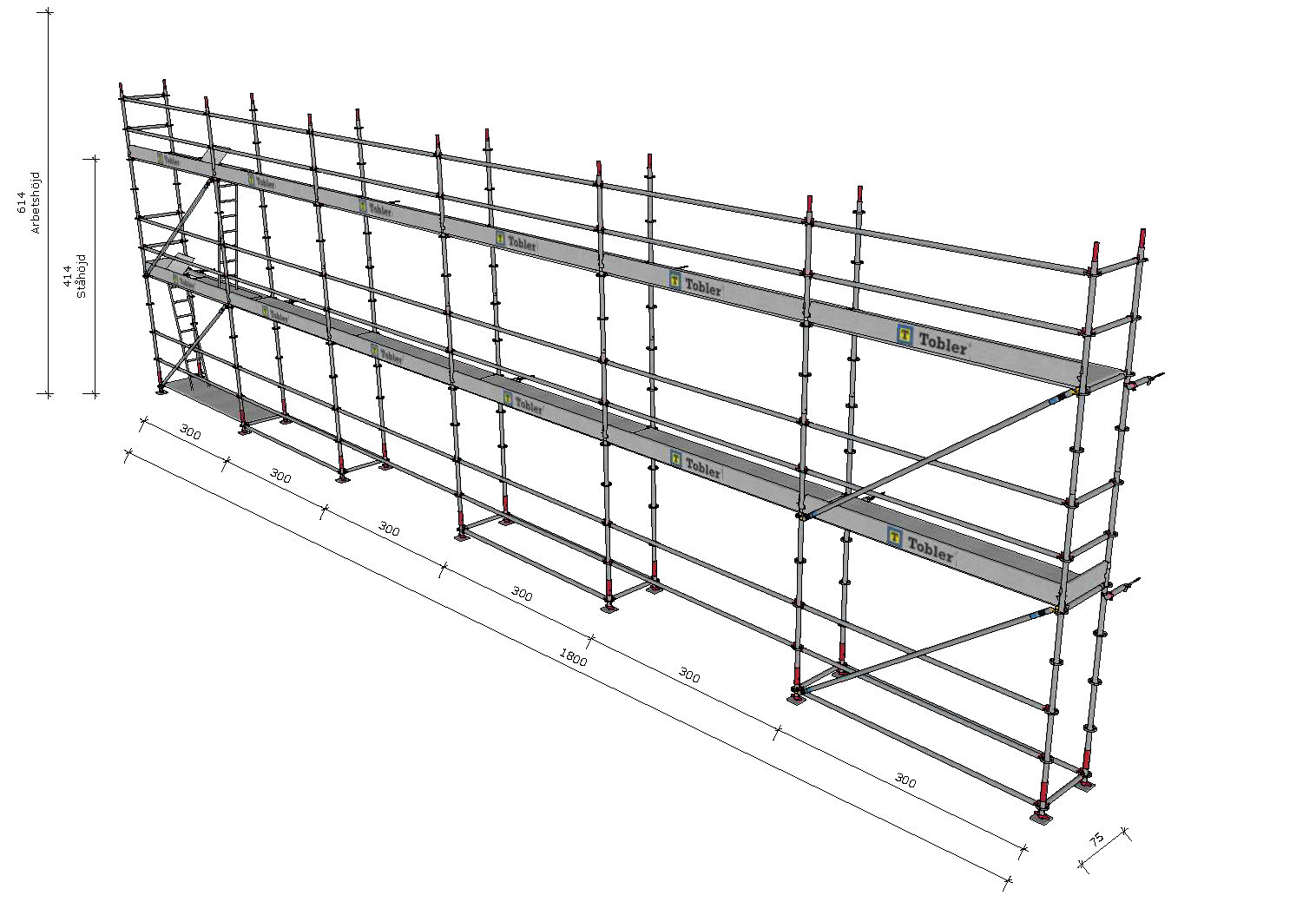 Modulställning 18x6m